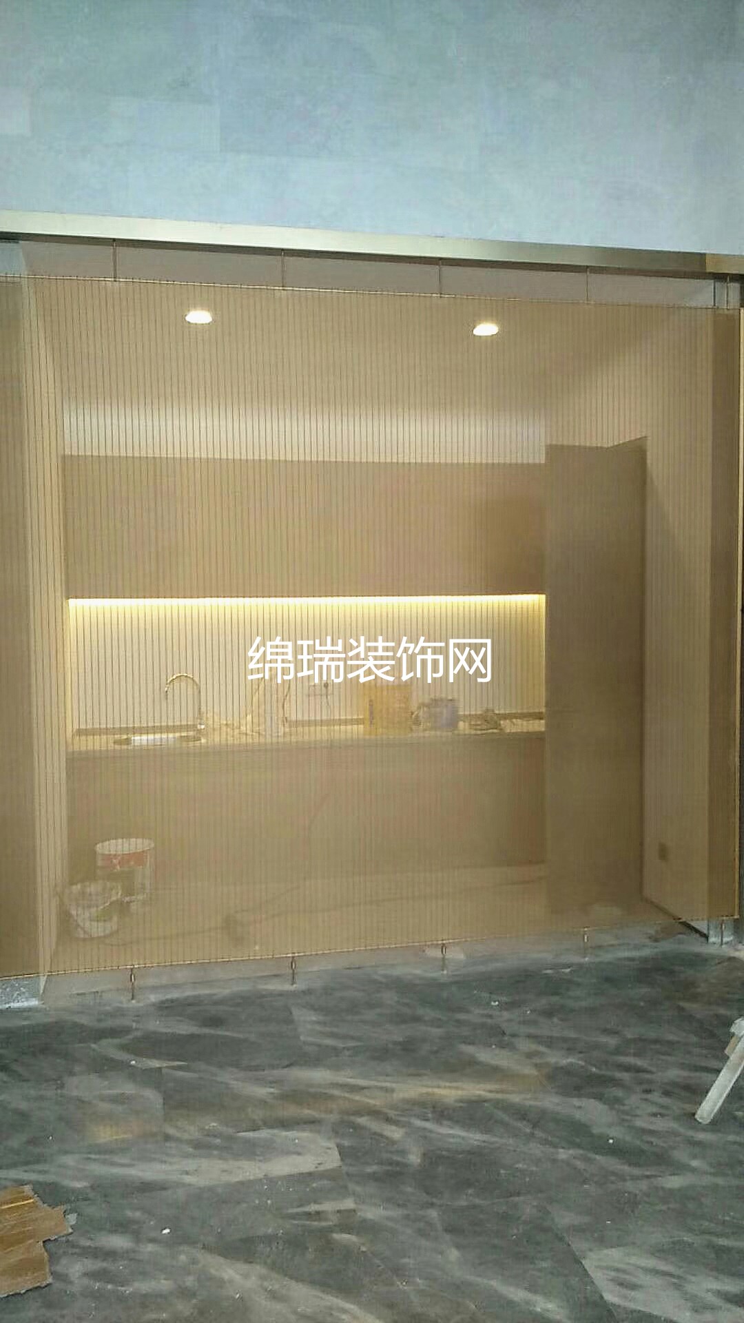 杭州屏风隔断装饰网施工现场